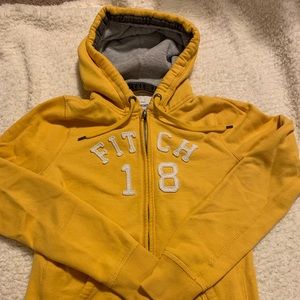 Yellow A&F Zip-Up